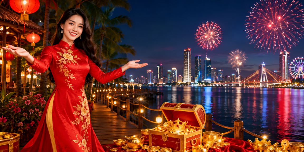 Người dùng tại Đà Nẵng tham gia cá cược trực tuyến trong tà áo dài truyền thống