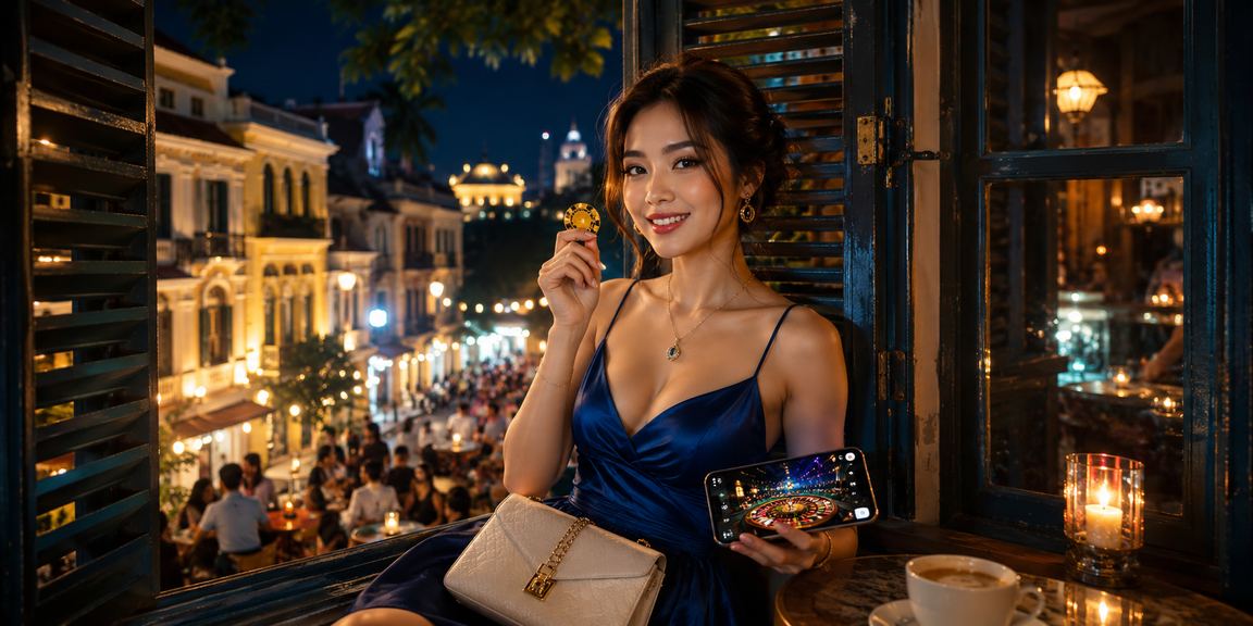 Người chơi tại Hà Nội thư giãn với cà phê trong khi đăng nhập vào nền tảng game
